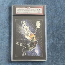 2022-23 SkyBox Metal Universe Bottle Rockets #BR-30 Elias Pettersson - KSA 9.5