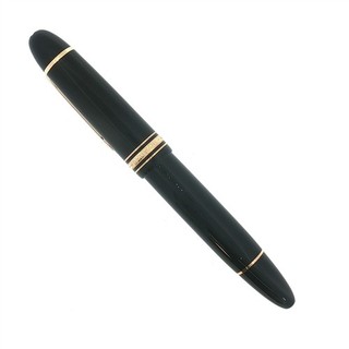 DESIGNER MONTBLANC BLACK MEISTERSTUCK 4810 FOUNTAIN PEN 14K GOLD MEDIUM NIB