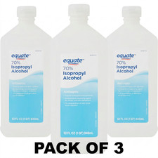 Equate 70 Isopropyl Alcohol Antiseptic, 32 fl oz 3 Pack 