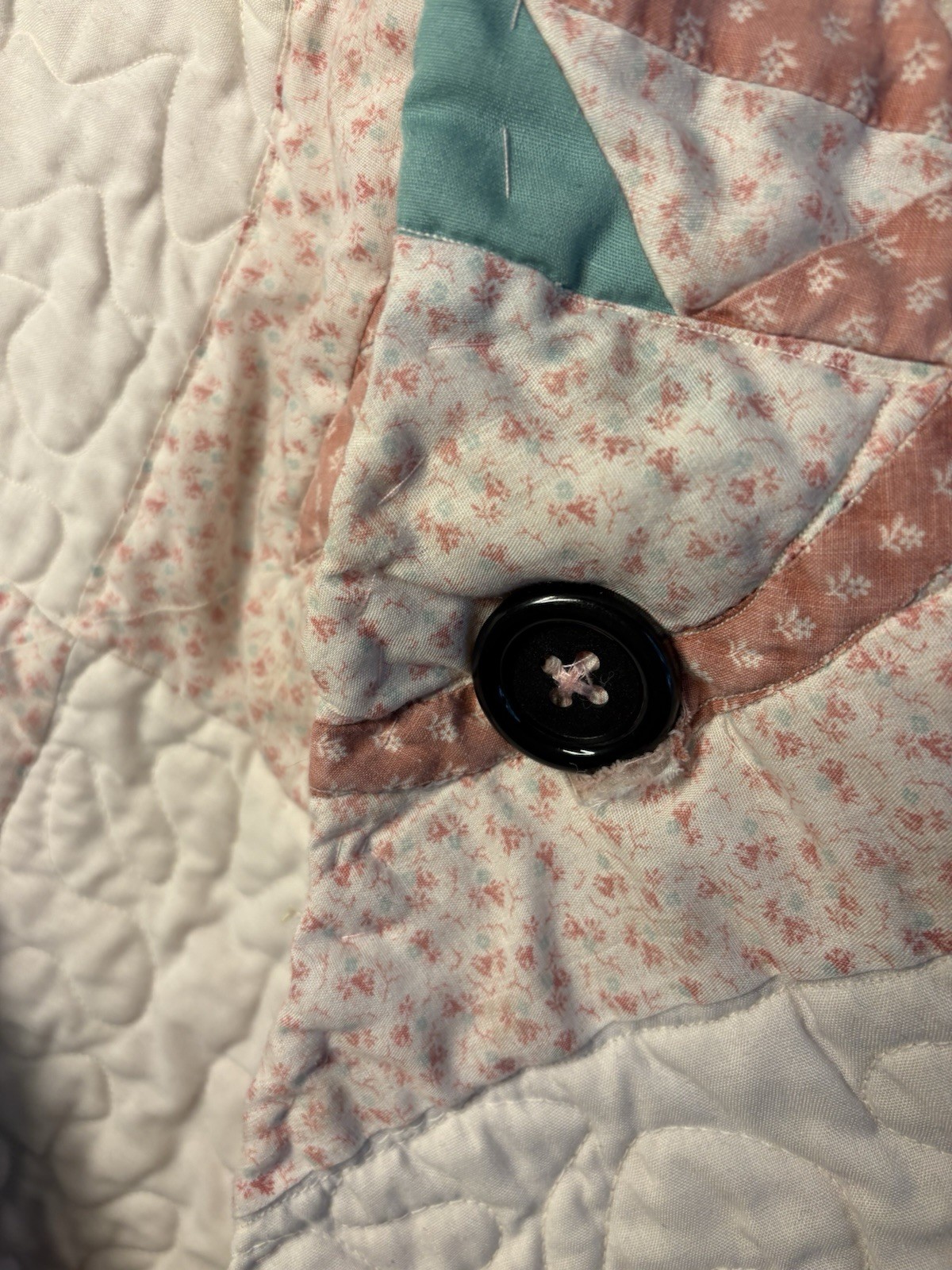 Handmade M/L  Patchwork Quilt Coat Jacket Cottage… - image 9