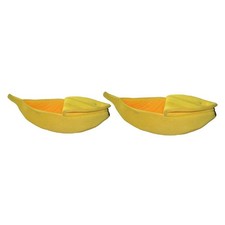 Breathable Warm Pet Nest Small Pet Bed Plush Bed Banana Cat Kennel