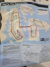 Grand Theft Auto Liberty City 2XSided Subway City Poster  Map Official Rockstar