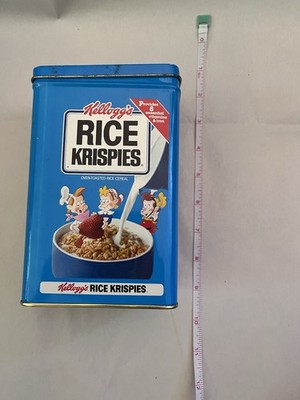 Kellogg's Rice Krispies 1984 Vintage Collectible Decorative Tin Rusty Top