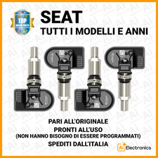 4x SENSORI TPMS SEAT LEON IBIZA ARONA E ALTRE PRESSIONE PNEUMATICI 🟢PRONTI🟢