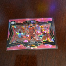 Mohamed Salah 2024-25 Panini Select EPL Field Level Pink Ice Prizm card 