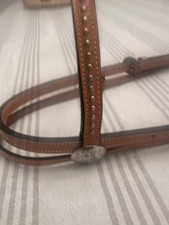 Vintage Champion Turf  Reins, Cody Brand Bridle Headstall Spotted Silver Accents