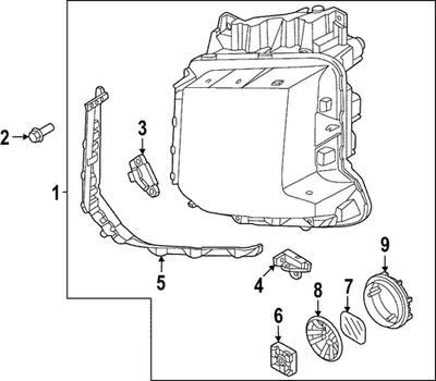 葉さま 2023 2024 2025 Hyundai Palisade LED Left LH Side Headlight OEM