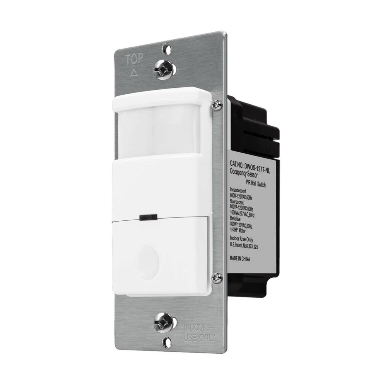 LOT OF (12) Enerlites DWOS-1277-NL-W PIR Occupancy Sensor Switch, White