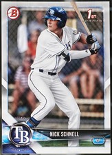 2018 Bowman Draft #BD-44 Nick Schnell Baseball NM