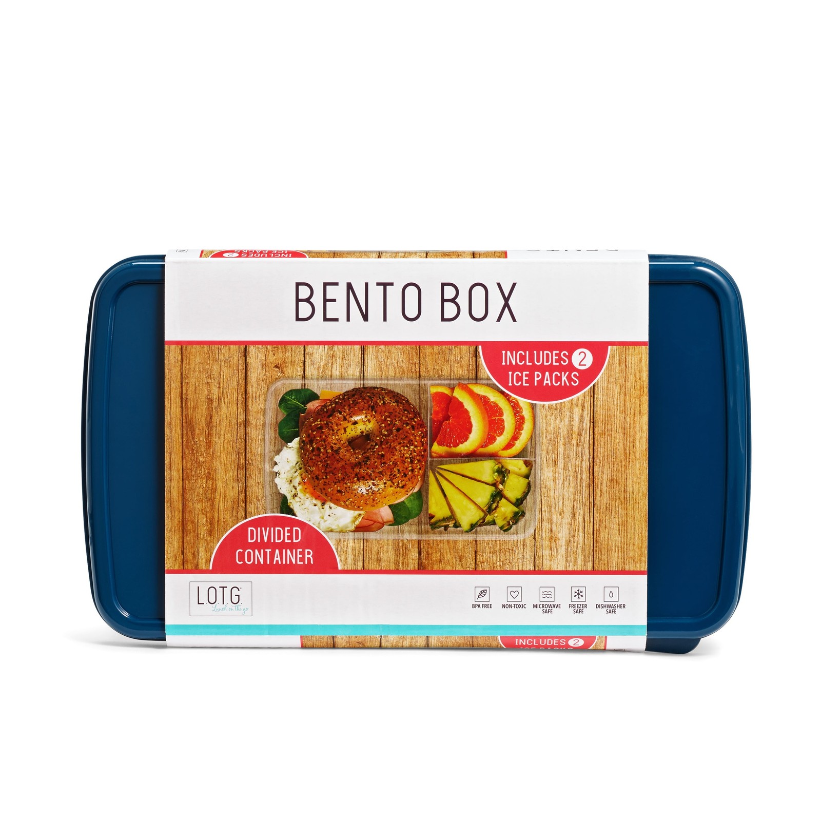 FIT & FRESH 826LOTGMOD NAVY BENTO BOX KIT