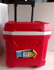 Igloo Rolling Chest Cooler Profile II Red 16 Quart 24 Can
