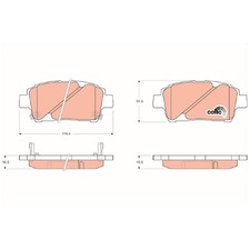 Satz Bremsbeläge Bremsklötze vorne für Toyota Celica T23 Corolla E12 | 245995