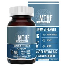 Folate L-Methylfolate Active 5-MTHF Form 60 Veg Tabs Life Extension Supplement