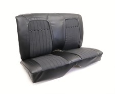 Leather Seat Cover Set-dlx Int Rear Convertible Fixed Back-black For 1969 Camaro Leather Seat Cover Set-dlx Int Rear Convertible Fixed Back-black For 1969 Camaro
