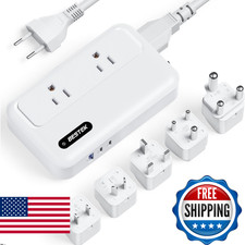 BESTEK 220V to 110V Converter 35W Universal Travel Adapter US EU UK I