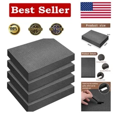 16x12x2 Inch Soft & Shock-Absorbent Foam Inserts - 4 Pieces for Organization