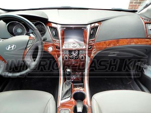 Details About 2011 2012 2013 2014 Interior Wood Dash Trim Kit Set For Hyundai Sonata Se Gls