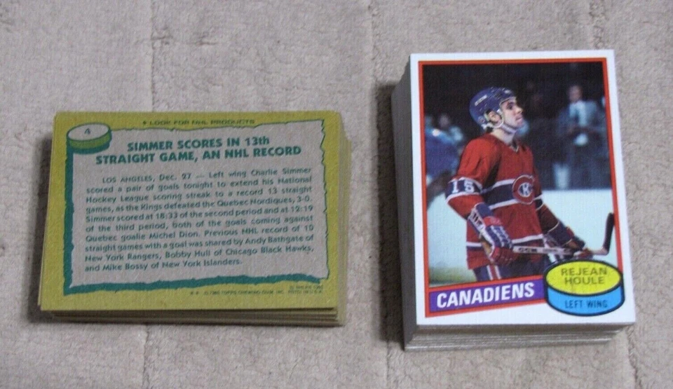 1980-81 Topps Hockey - Scratched  (Pick Choose Complete) - Image 2 of 2