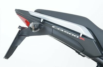 SUPORT DE PLAQUE R&G COMPATIBLE POUR HONDA CB 400 X 2019 2020 LP0141BK NOIR - Photo 2/6