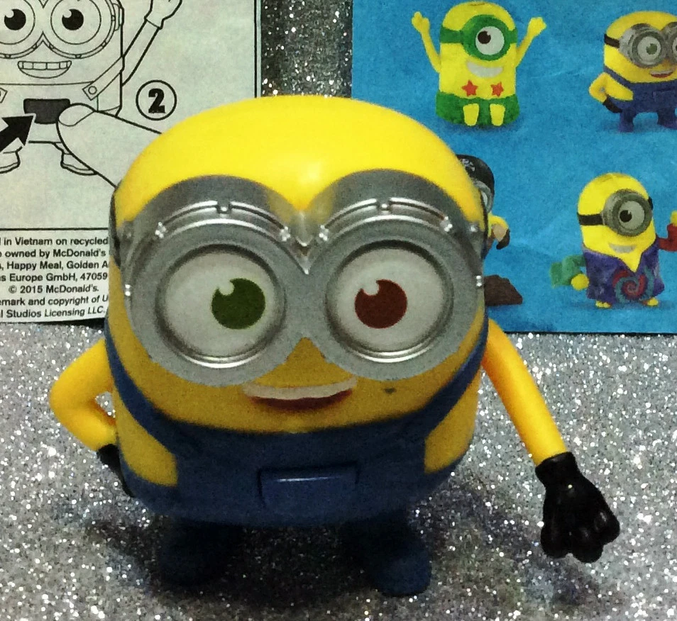 MINION MINIONS BOB PARLANTE GADGET HAPPY MEAL DI MCDONALD'S 2015 BATTERIE  SCARIC