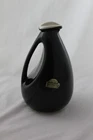 Shawnee Kenwood Pottery Black Pitcher with White Lid #945 & Original Sticker MCM