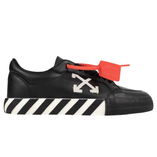 Off-White Vulcanized Bicolor Low-top Sneakers, Black/White, Women's, 35EU, Sneakers & Trainers Low-top Sneakers