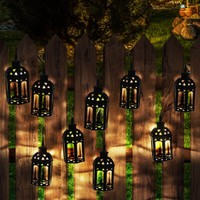 Lichterkette AußEnlampe Solarleuchte 10X Laterne Orientalisch Balkonlampe Led