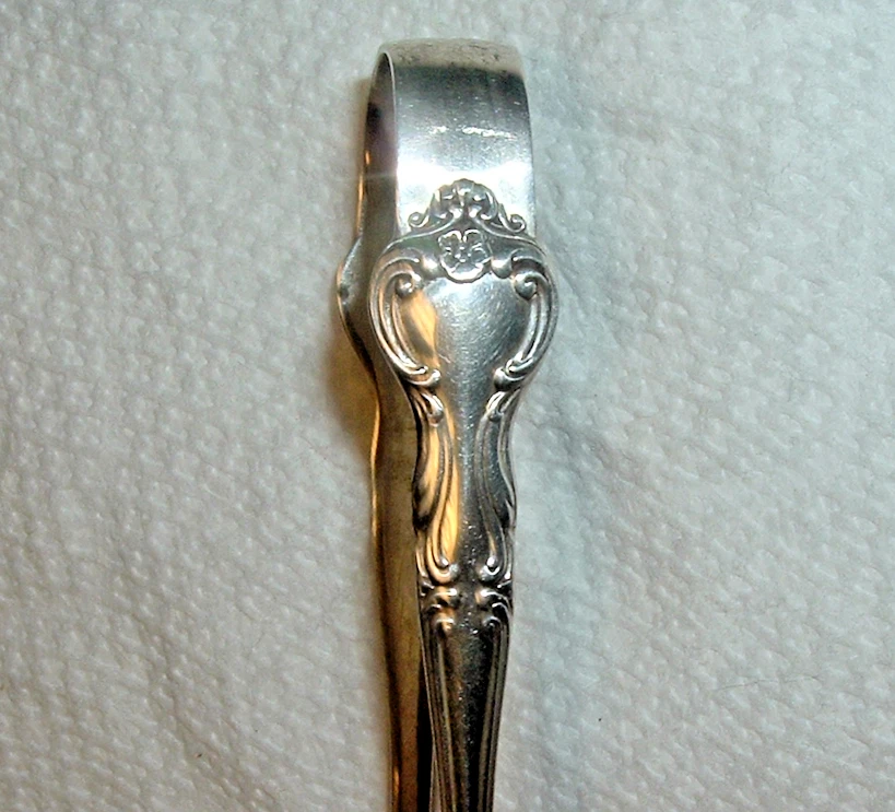 1951 *MANCHESTER SILVER Co 'AMARYLLIS' pinzas de azúcar esterlina *en muy buen estado-excelente Foto 2 de 3