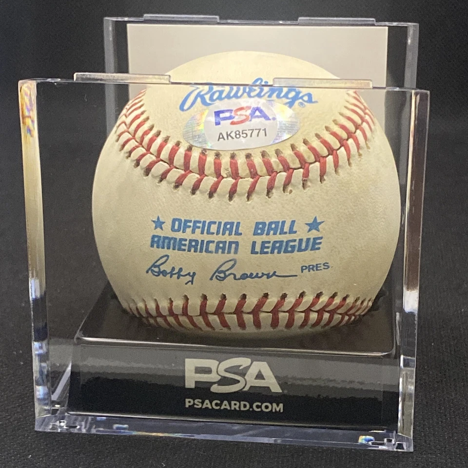 Jonny Mize Autographed Official A. L. Baseball PSA Authenticated - Image 2 of 2