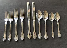 10 pcs. Oneida Gourmet  BOUTONNIERE  Stainless Steel--2 place settings-Minty- 