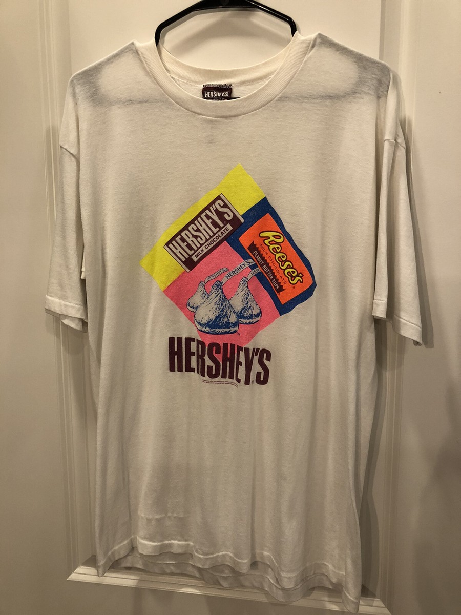 90s Vintage Hersheys Chocolate Candy T-shirt Rare Collectible XL 