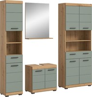 Xonox.Home 4 Tlg. BadmöBel-Set BadezimmermöBel Badkombi Scout 186X191X34Cm