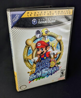 Super Mario Sunshine Player's Choice Ed. Nintendo GameCube CIB TESTED