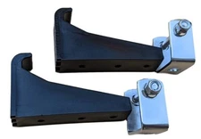 Kenworth Peterbilt Hood Latch Bracket sets -polished stainless steel brackets