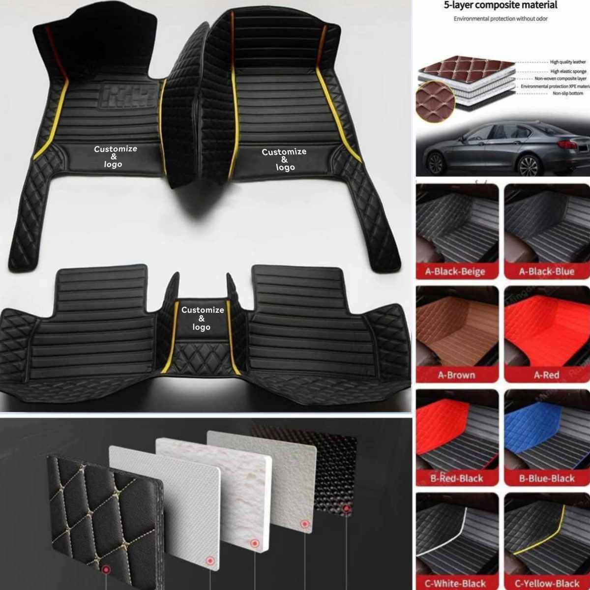 Fit for Subaru Car Floor Mats Carpets Custom All Cargo Liners Mats Waterproof