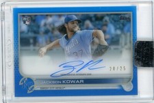 2022 Topps Clearly Authentic Jackson Kowar RC Auto Blue /25 Royals