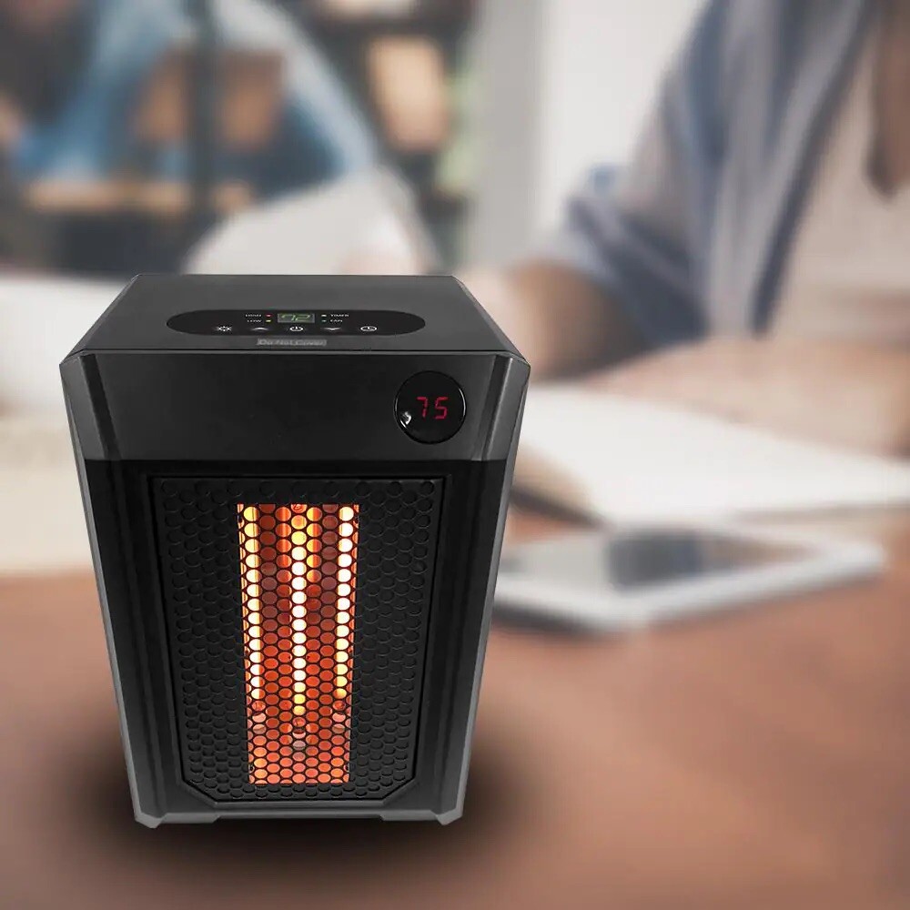 Lifesmart 1,500-Watt Electric Infrared Portable Space Heater with Remote