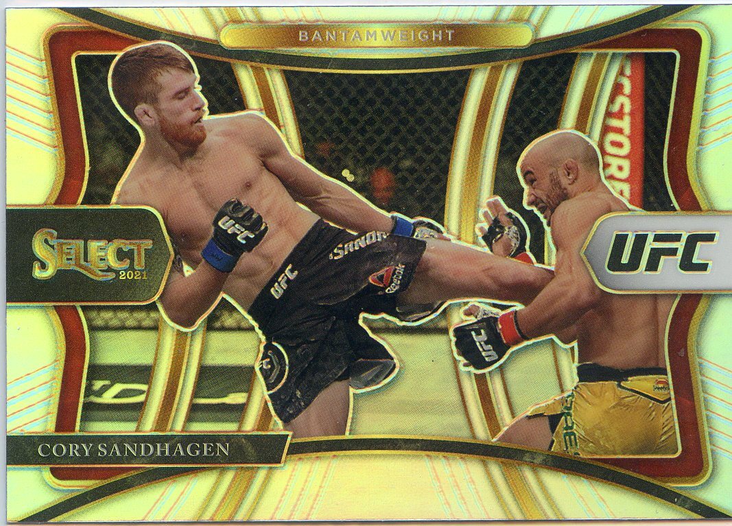 2021 PANINI SELECT UFC  SILVER CORY SANDHAGEN NO. 191