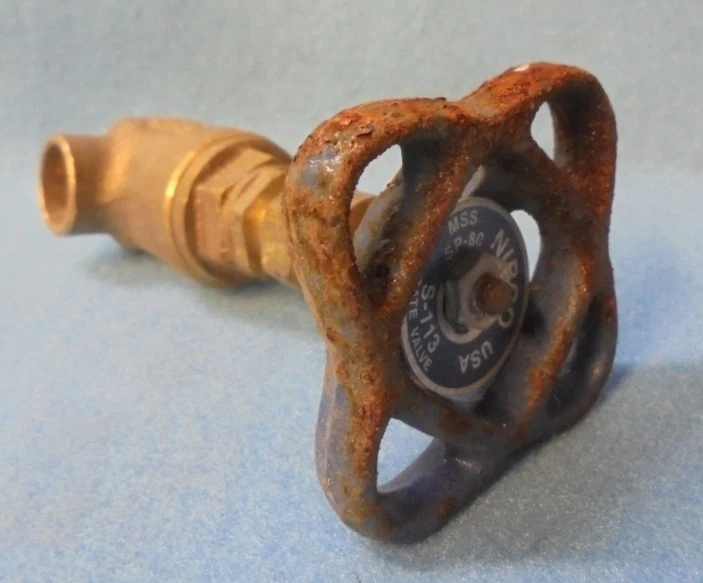 NIBCO S-113 BRONZE 1/2" GATE VALVE, 125 SWP, 200 WOG, SOLDER ENDS, LOT OF 2 - Image 3 of 4