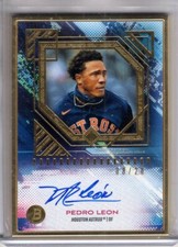 2021 Bowman Transcendent Auto PEDRO LEON Gold Framed AUTOGRAPH 08/20 Astros