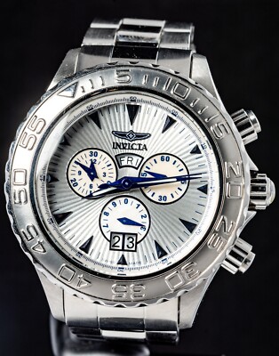 Invicta Ocean Ghost Chronograph Diver Herren Quarzuhr -- funktioniert, Ø48mm Gehäuse