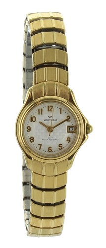 Waltham Gold Diamond Quartz Plated Nugget Wrist Watch 32mm  display picture 1