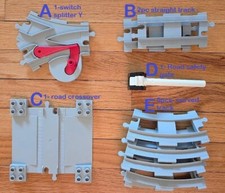 Lego Duplo PICK CHOOSE strait curved TRAIN TRACK pieces parts 10882 Fit all set