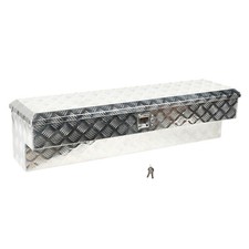 48-inch Silver Aluminum Side Mount Tool Box Wpaddle Latch For Truck Trailer Utv