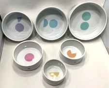 Mesu Measuring Bowls Diet Portion Control Nesting Cups Full Set of 6 Ceramic