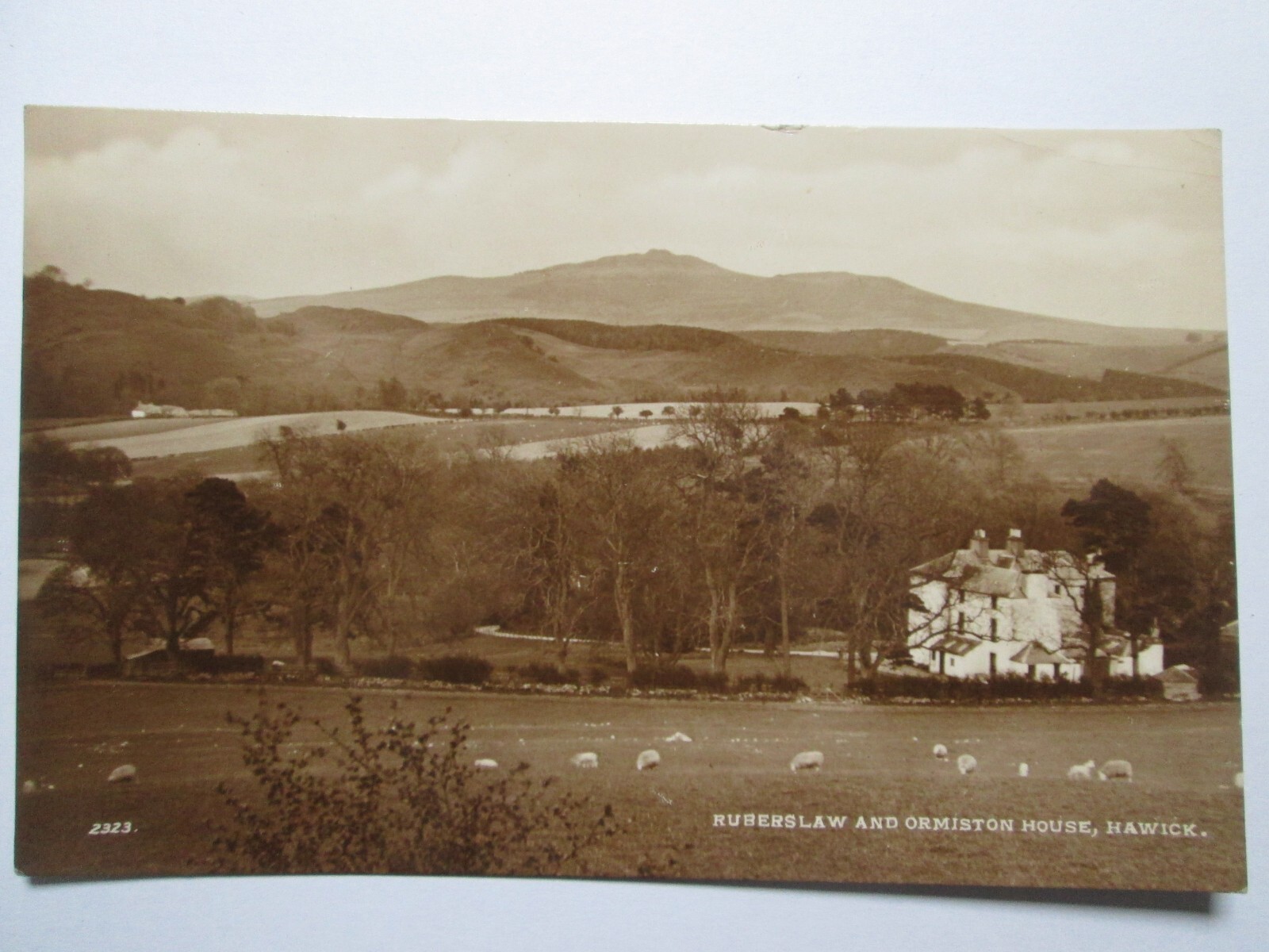 Ruberslaw & Ormiston House Hawick Roxburghshire Real Photo Vintage