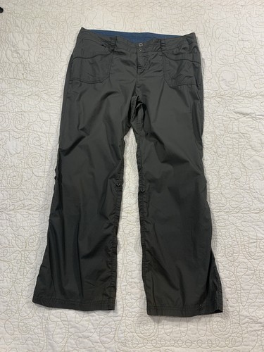 REI Co-op Kornati Roll-Up Pants Women's Hiking Pants Size 14 P - Dark Grey