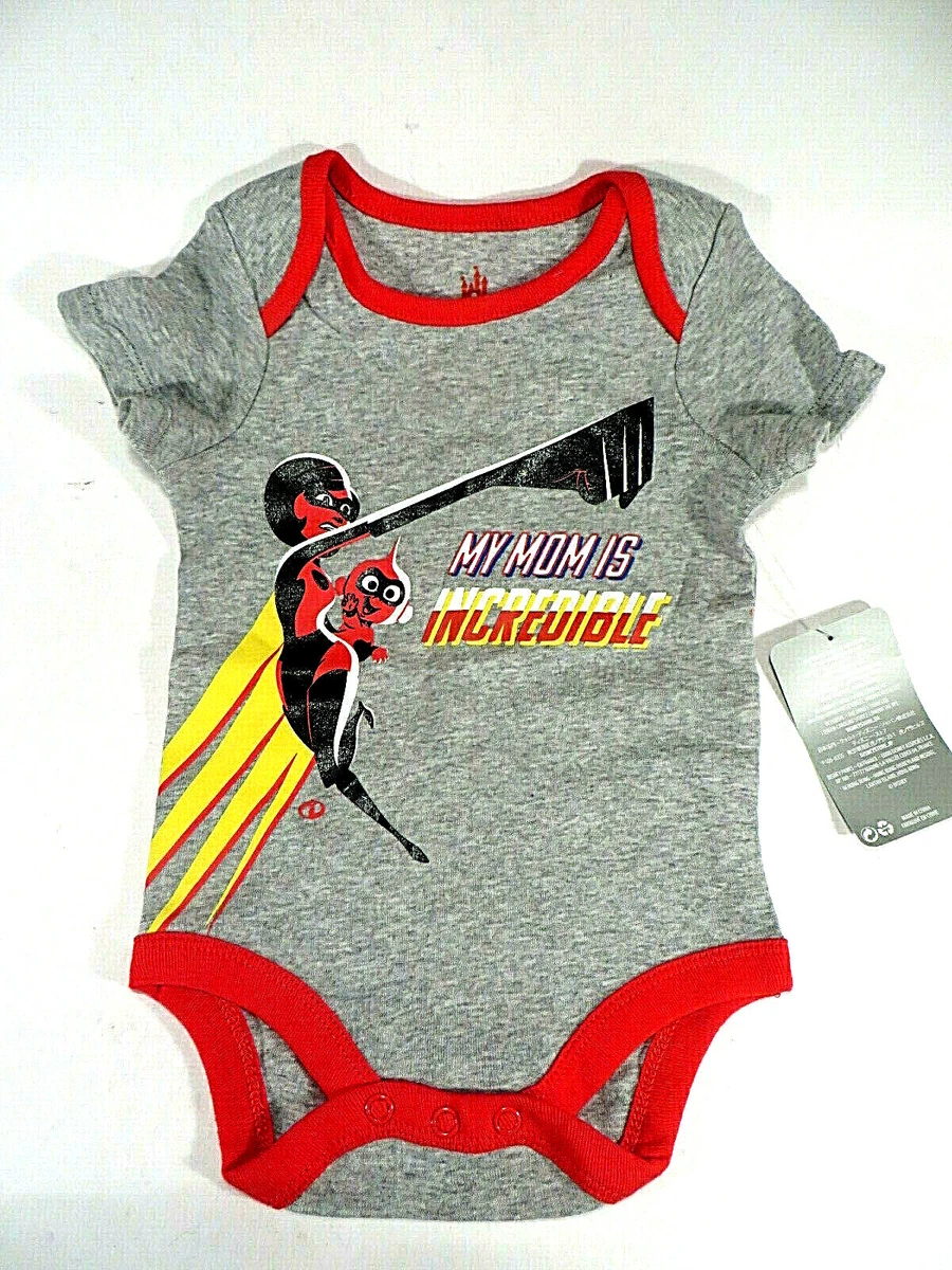 Incredibles Sleepwear Disney One Piece My Mom is Incredible Baby Girl NWT