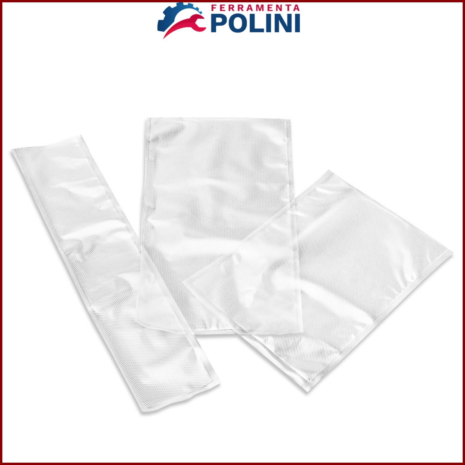 TRE SPADE  50 SACCHETTI/BUSTE 40X60 GOFFRATI PER MACCHINA SOTTOVUOTO