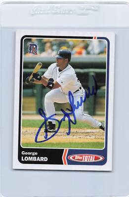 2003 Topps Total #453 George Lombard Tigers Signed Auto *J2001 | eBay